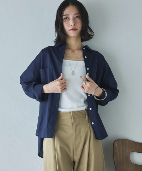 Doux archives（ドゥアルシーヴ）の「フロントダブルキャミソール（キャミソール・レディース・ブラック/オフホワイト/ベージュ・FREE）」の21枚目の写真