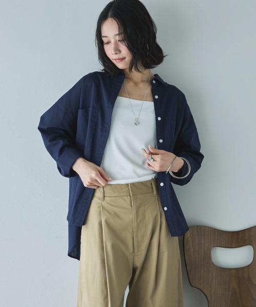 Doux archives（ドゥアルシーヴ）の「フロントダブルキャミソール（キャミソール・レディース・ブラック/オフホワイト/ベージュ・FREE）」の22枚目の写真