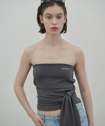 320SHOWROOM（320ショールーム）の「Mira Belt Ribbon Top Charcoal（その他トップス）」