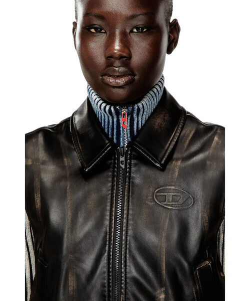 DIESEL(ディーゼル)の「ウィメンズ スリーブレス ジップアップジャケット G-INKO(ブルゾン・レディース・ブラック・44/46/42/40/38)」の2枚目の写真