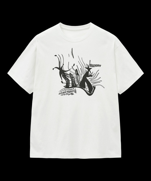 Big Unionの「BUスターフィッシュグラフィックTシャツ(ホワイト)(Tシャツ/カットソー・メンズ・その他・S/M/L)」の2枚目の写真