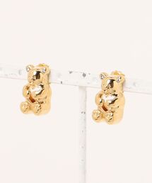 L.H.P（エルエイチピー）の「MIKSHIMAI/ミクシマイ/HEART METAL BEAR STUD EARRINGS/ピアス（ピアス（両耳用））」