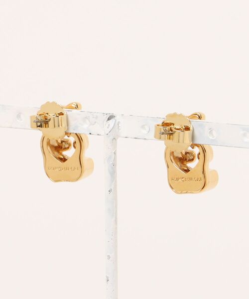 L.H.P(エルエイチピー)の「MIKSHIMAI/ミクシマイ/HEART METAL BEAR STUD EARRINGS/ピアス(ピアス(両耳用)・メンズ・ゴールド・F)」の2枚目の写真
