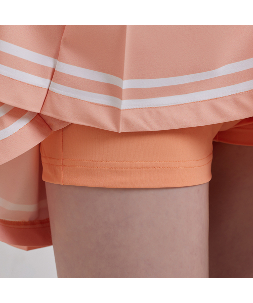 J.JANE(ジェイジェーン)の「テニスラインカラー スカート (ピーチ)(スカート・レディース・ベビーピンク・M/S/XS)」の6枚目の写真