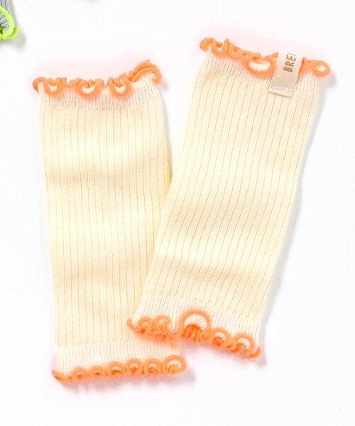 BREEZE(ブリーズ)の「カラフルメロウベビーレッグウォーマー(その他ベビー用品・キッズ・アイボリー/グレー・80)」の2枚目の写真