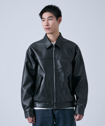 B.C STOCK（ベーセーストック）の「Eddie Bauer 別注 フェイクレザーブルゾン（ブルゾン）」