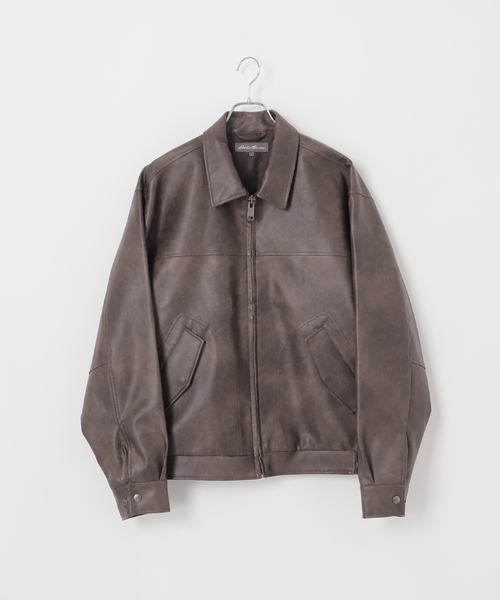 Eddie Bauer 別注 フェイクレザーブルゾン（ブルゾン）｜Eddie Bauer