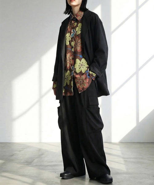 antiqua（アンティカ）の「花柄 シャツ（シャツ/ブラウス・レディース・マルチ・ONESIZE）」の2枚目の写真