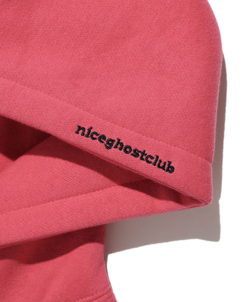 NICE GHOST CLUB（ナイスゴーストクラブ）の「SHADOW BABY GHOST HOODIE_RED(NG2DFUM408A)（パーカー・レディース・レッド・S/M/L）」の4枚目の写真