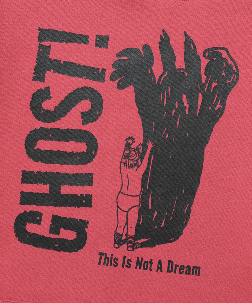 NICE GHOST CLUB（ナイスゴーストクラブ）の「SHADOW BABY GHOST HOODIE_RED(NG2DFUM408A)（パーカー・レディース・レッド・S/M/L）」の5枚目の写真