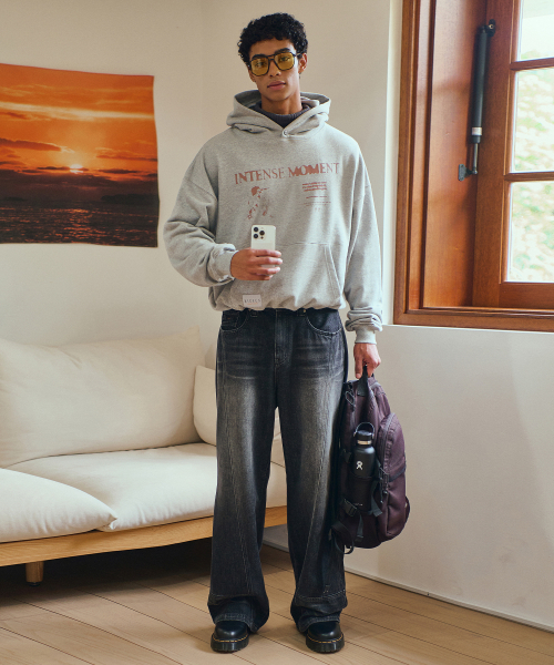 MIDSUN(ミッドサン)の「Intense Hoodie-Grey(パーカー・レディース・グレー・M/L)」の2枚目の写真