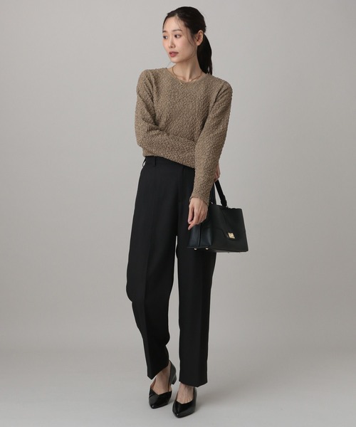 GLOBAL WORK（グローバルワーク）の「MATINEE LINE/ポコポコ長袖Tシャツ/632554（Tシャツ/カットソー・レディース・オフホワイト/ブラウン系その他6/ブラック・LARGE/MEDIUM）」の15枚目の写真