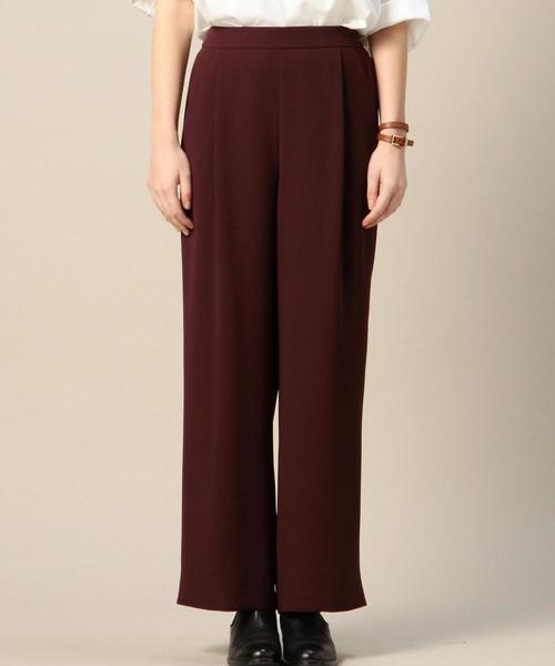 BEAUTY&YOUTH UNITED ARROWS(ビューティーアンドユースユナイテッドアローズ)の「BY ダブルクロスタックワイドパンツ◆(その他パンツ・レディース・ブラック/ブラウン・SMALL/MEDIUM)」の4枚目の写真