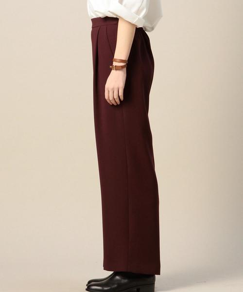 BEAUTY&YOUTH UNITED ARROWS(ビューティーアンドユースユナイテッドアローズ)の「BY ダブルクロスタックワイドパンツ◆(その他パンツ・レディース・ブラック/ブラウン・SMALL/MEDIUM)」の5枚目の写真