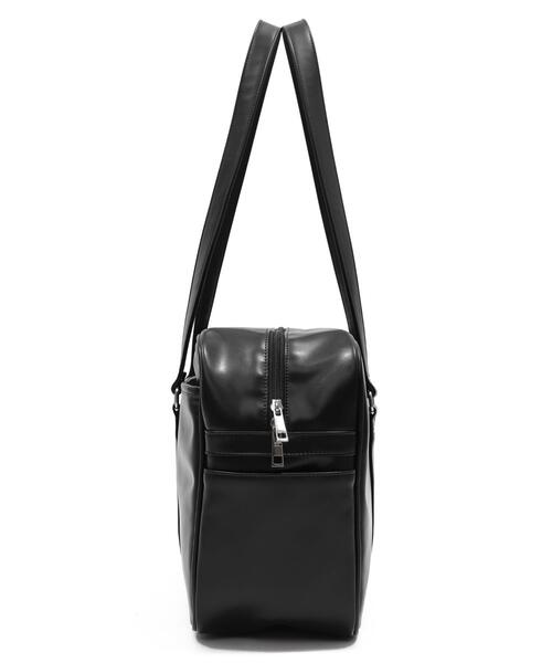 WEGO(ウィゴー)の「WEGO/PUスクールバッグ(トートバッグ・レディース・ブラウン/ブラック・FREE)」の4枚目の写真