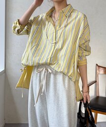 【WEB限定】クレイジーパターンストライプシャツ