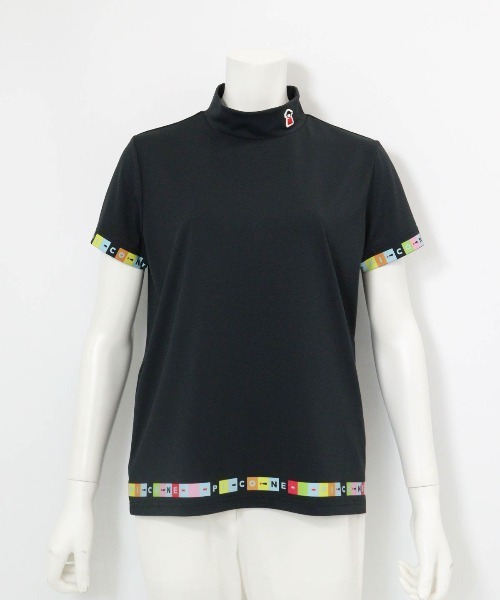 Picone CLUB（ピッコーネクラブ）の「タイル柄UV速乾プルオーバー（Tシャツ/カットソー・レディース・ブラック/ホワイト/イエロー・13号/11号/9号）」の3枚目の写真