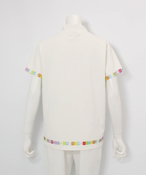 Picone CLUB（ピッコーネクラブ）の「タイル柄UV速乾プルオーバー（Tシャツ/カットソー・レディース・ブラック/ホワイト/イエロー・13号/11号/9号）」の5枚目の写真