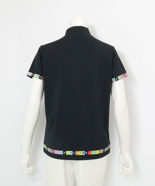 Picone CLUB（ピッコーネクラブ）の「タイル柄UV速乾プルオーバー（Tシャツ/カットソー・レディース・ブラック/ホワイト/イエロー・13号/11号/9号）」の6枚目の写真