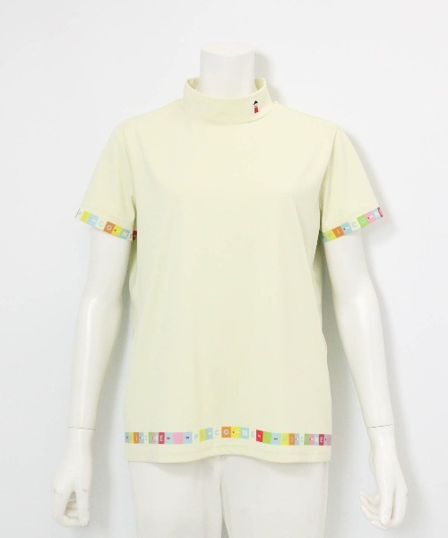 Picone CLUB（ピッコーネクラブ）の「タイル柄UV速乾プルオーバー（Tシャツ/カットソー・レディース・ブラック/ホワイト/イエロー・13号/11号/9号）」の7枚目の写真