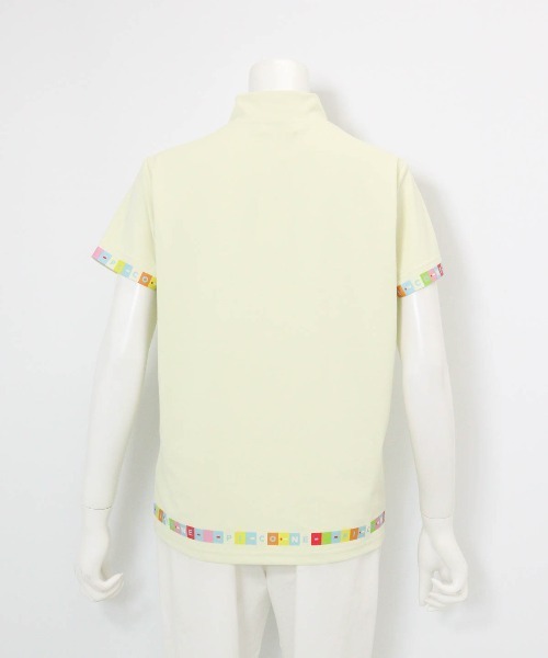 Picone CLUB（ピッコーネクラブ）の「タイル柄UV速乾プルオーバー（Tシャツ/カットソー・レディース・ブラック/ホワイト/イエロー・13号/11号/9号）」の8枚目の写真