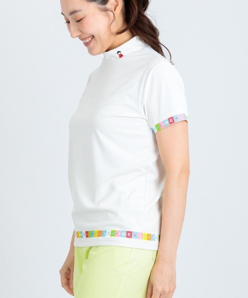 Picone CLUB（ピッコーネクラブ）の「タイル柄UV速乾プルオーバー（Tシャツ/カットソー・レディース・ブラック/ホワイト/イエロー・13号/11号/9号）」の10枚目の写真
