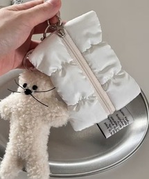 Vini（ヴィニ）の「【Vini】もこもこ キルティング コンパクト ポーチ（ポーチ）」