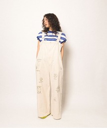 Chino Scribble Suspender Pants