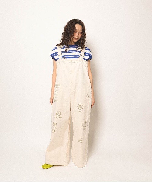 GO TO HOLLYWOOD（ゴートゥーハリウッド）の「Chino Scribble Suspender Pants（その他パンツ・レディース・オフホワイト・L）」の3枚目の写真