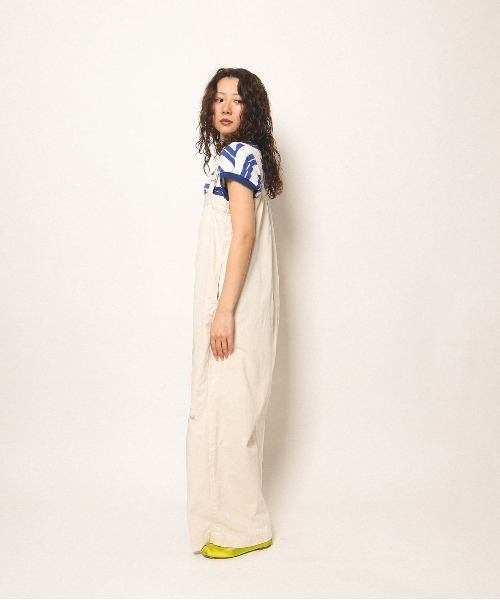 GO TO HOLLYWOOD（ゴートゥーハリウッド）の「Chino Scribble Suspender Pants（その他パンツ・レディース・オフホワイト・L）」の4枚目の写真