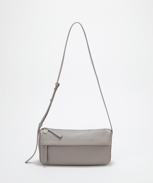 Breath TOPKAPI(ブレストプカピ)の「【Breath TOPKAPI】SUPPLE サプル シボレザー スワローマチ ワイド ショルダーバッグ(ショルダーバッグ・レディース・ブラック/ライトグレー・FREE)」の16枚目の写真