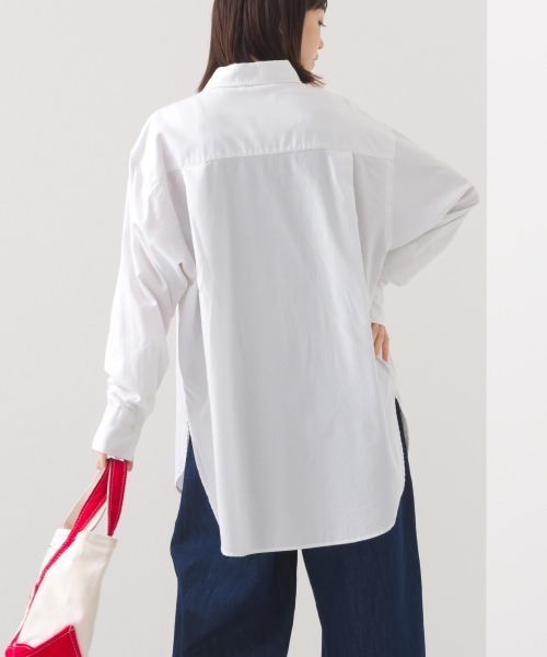 OMNES（オムネス）の「オックス　オーバーサイズシャツ（シャツ/ブラウス・レディース・ブルー系その他/サックスブルー/ホワイト・FREE）」の19枚目の写真