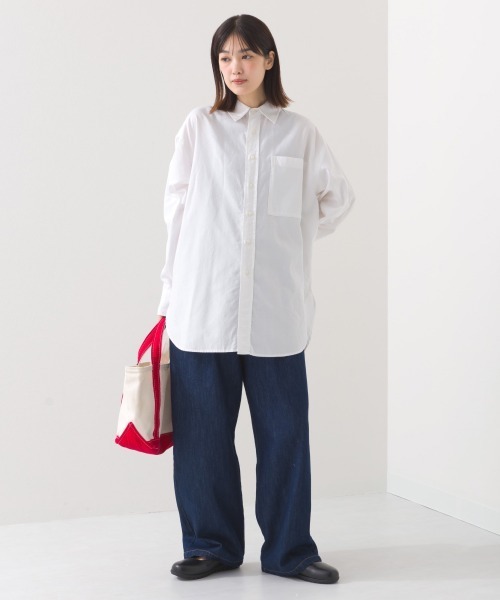 OMNES（オムネス）の「オックス　オーバーサイズシャツ（シャツ/ブラウス・レディース・ブルー系その他/サックスブルー/ホワイト・FREE）」の20枚目の写真