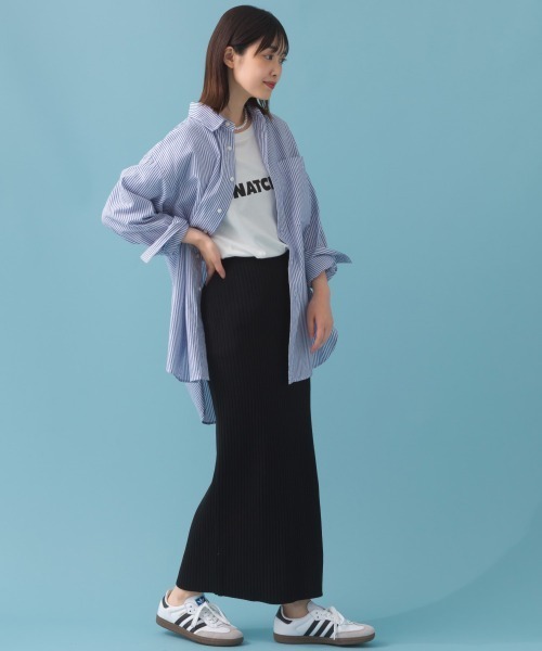 OMNES（オムネス）の「オックス　オーバーサイズシャツ（シャツ/ブラウス・レディース・ブルー系その他/サックスブルー/ホワイト・FREE）」の11枚目の写真