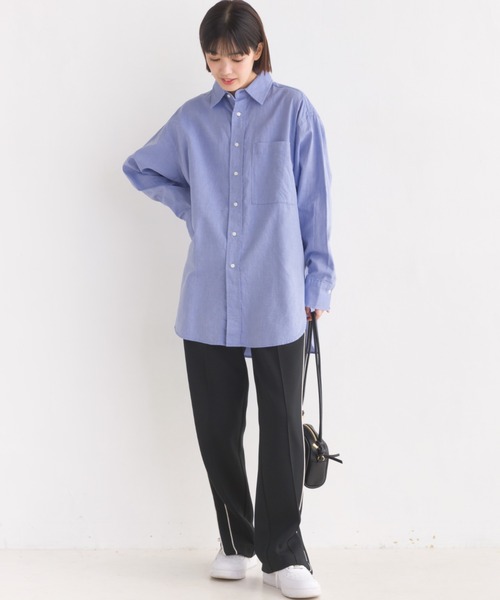 OMNES（オムネス）の「オックス　オーバーサイズシャツ（シャツ/ブラウス・レディース・ブルー系その他/サックスブルー/ホワイト・FREE）」の22枚目の写真