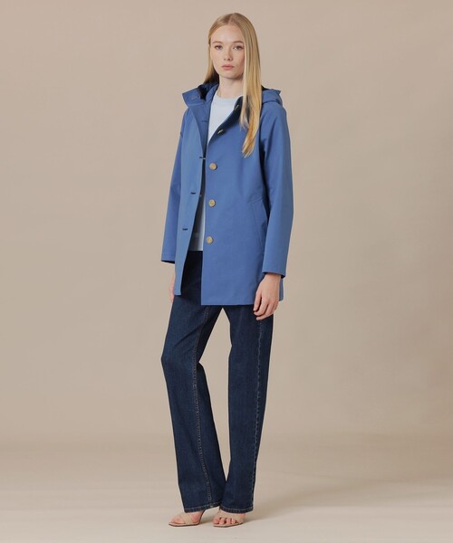 MACKINTOSH LONDON(マッキントッシュ ロンドン)の「【CHRYSTON/クリストン】バイカラーソロタフタフーデッドコート(トレンチコート・レディース・ブルー系その他4/ベージュ系その他・40/38)」の3枚目の写真