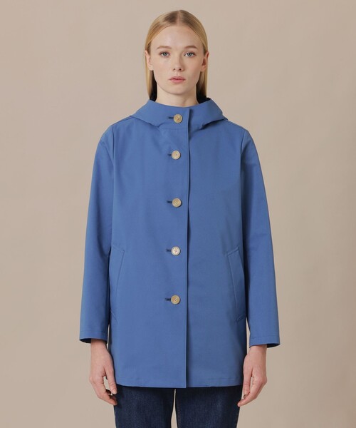 MACKINTOSH LONDON(マッキントッシュ ロンドン)の「【CHRYSTON/クリストン】バイカラーソロタフタフーデッドコート(トレンチコート・レディース・ブルー系その他4/ベージュ系その他・40/38)」の5枚目の写真