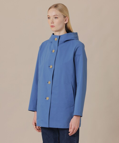 MACKINTOSH LONDON(マッキントッシュ ロンドン)の「【CHRYSTON/クリストン】バイカラーソロタフタフーデッドコート(トレンチコート・レディース・ブルー系その他4/ベージュ系その他・40/38)」の6枚目の写真