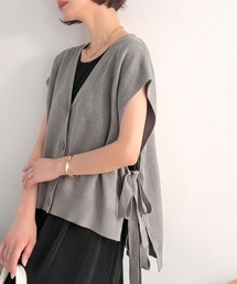 Classical Evon（クラシカルエヴォン）の「【Classical Evon】楽ちんと上品は、欲張れる。 ニットベスト×プリーツカットストレートワンピース(セットアップ)（ワンピース）」