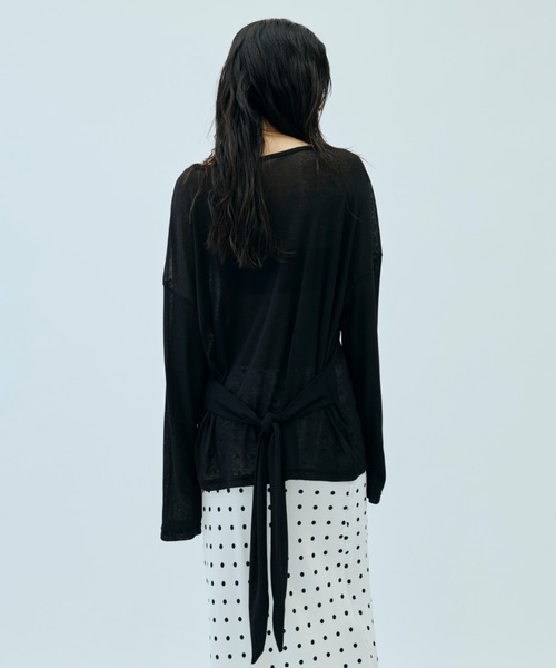 DRWCYS(ドロシーズ)の「【前後2WAY】ブラウジングシアートップス(Tシャツ/カットソー・レディース・ライトグリーン/ホワイト/ブラック・FREE)」の20枚目の写真