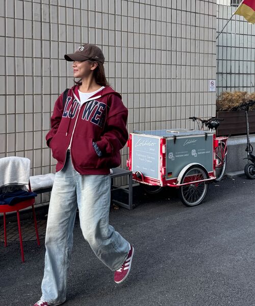 HAVISM（ヘビズム）の「FLOWER ZIP UP HOOD(WINE)（パーカー・レディース・その他・ONE SIZE）」の9枚目の写真