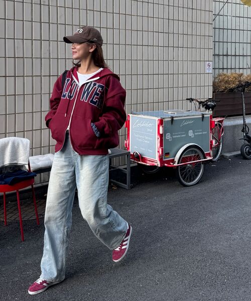 HAVISM（ヘビズム）の「FLOWER ZIP UP HOOD(WINE)（パーカー・レディース・その他・ONE SIZE）」の10枚目の写真