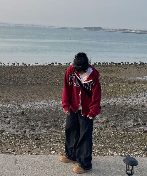HAVISM（ヘビズム）の「FLOWER ZIP UP HOOD(WINE)（パーカー・レディース・その他・ONE SIZE）」の11枚目の写真