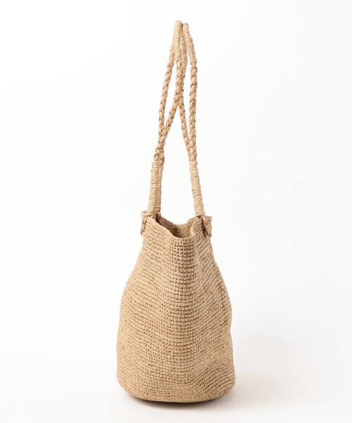 Demi-Luxe BEAMS(デミルクス ビームス)の「MIORA / ラフィア トートバッグ(かごバッグ・レディース・ナチュラル・ONE SIZE)」の4枚目の写真