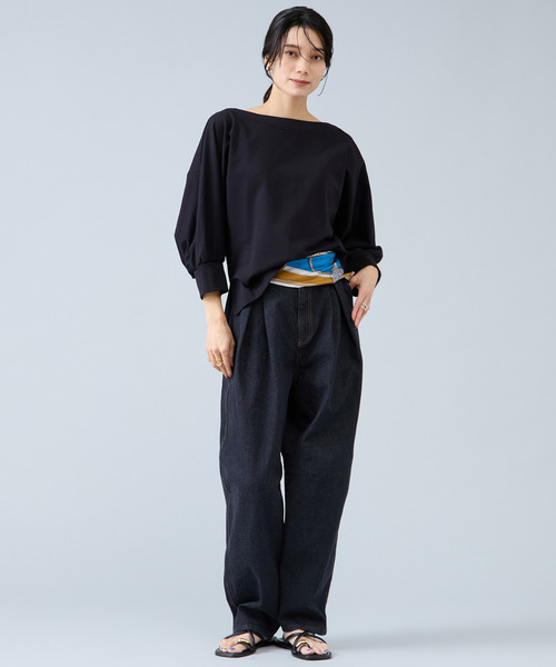 Liesse（リエス）の「タックバルーンデニム（その他パンツ・レディース・ブラック・2/3）」の6枚目の写真