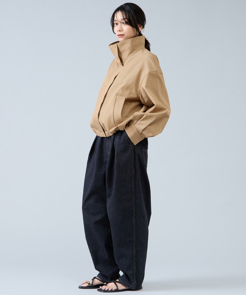 Liesse（リエス）の「タックバルーンデニム（その他パンツ・レディース・ブラック・2/3）」の2枚目の写真