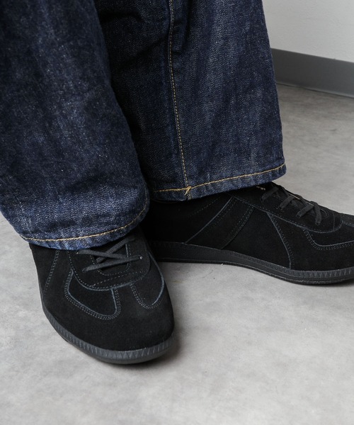 GERMAN TRAINER（ジャーマントレーナー）の「【RES】【GERMAN TRAINER】Suede / ジャーマントレーナースエードモデル（スニーカー・メンズ・ブラック・44/40/38/39/41/42/43/36/37）」の4枚目の写真