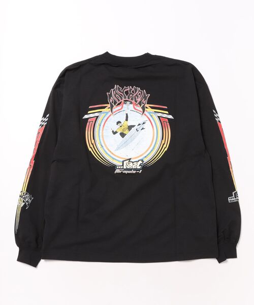 lost(ロスト)の「lost/ロスト FORMULA 1 MAYHEM LS TEE UVケアラッシュガード LM6S-4311(ラッシュガード・メンズ・ブラック/ホワイト・XL/L/M)」の3枚目の写真