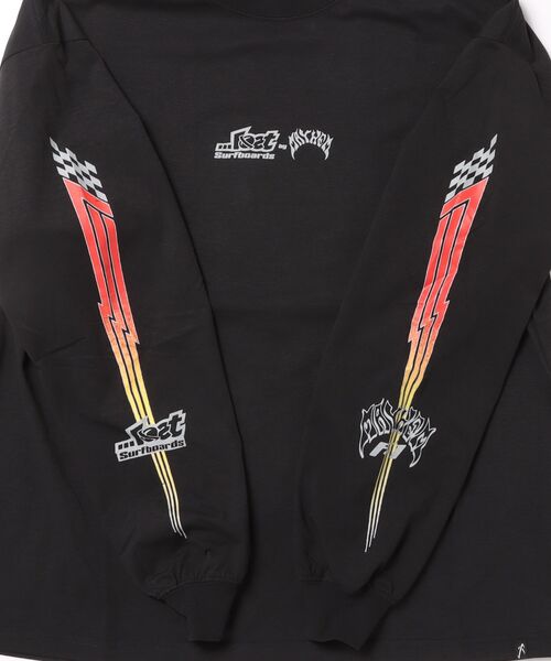 lost(ロスト)の「lost/ロスト FORMULA 1 MAYHEM LS TEE UVケアラッシュガード LM6S-4311(ラッシュガード・メンズ・ブラック/ホワイト・XL/L/M)」の4枚目の写真