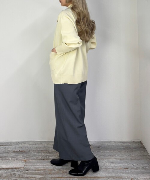 NICOLE CLUB（ニコル　クラブ）の「【ZELDA】キャミソールサロペット（サロペット/オーバーオール・レディース・ライトグレー/ブラック・M）」の6枚目の写真